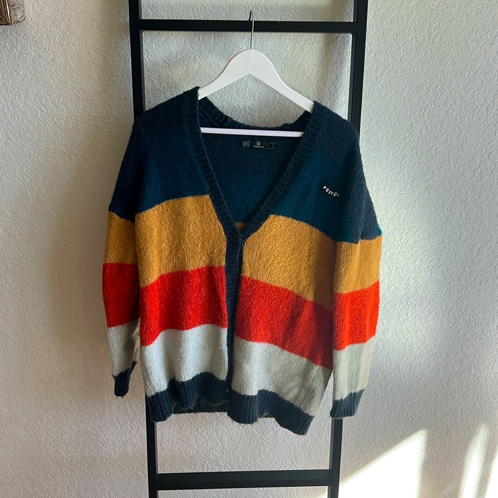 Rainbow knit cardigan